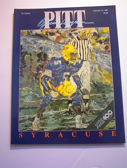 PITT vs SYRACUSE September 23,1989 Program