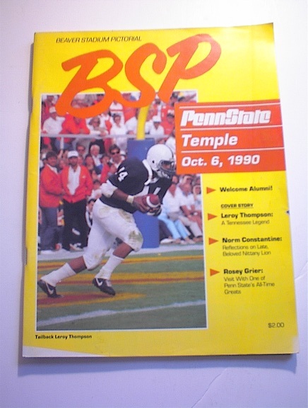 BSP PENN STATE VS TEMPLE October 6,1990