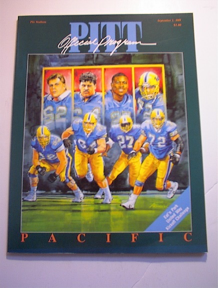PITT vs PACIFIC September 2,1989 PROGRAM