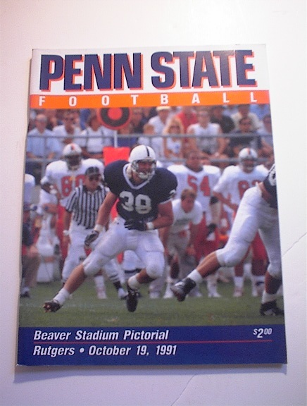 PENN STATE vs RUTGERS October 19,1991 Program