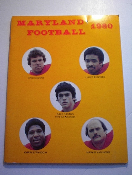 MARYLAND FOOTBALL 1980 MEDIA GUIDE