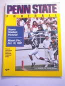 PENN STATE vs MIAMI Oct 10,1992 Program