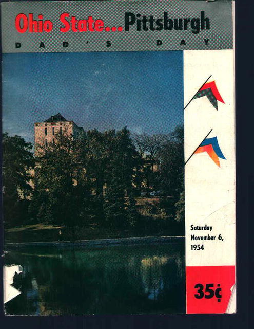 Ohio State vs Pittsburgh Game Program 11/6/54