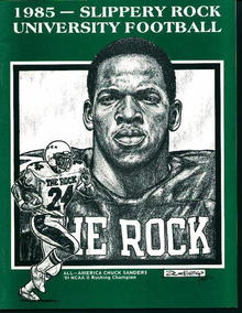 Slippery Rock University Football Guide 1985