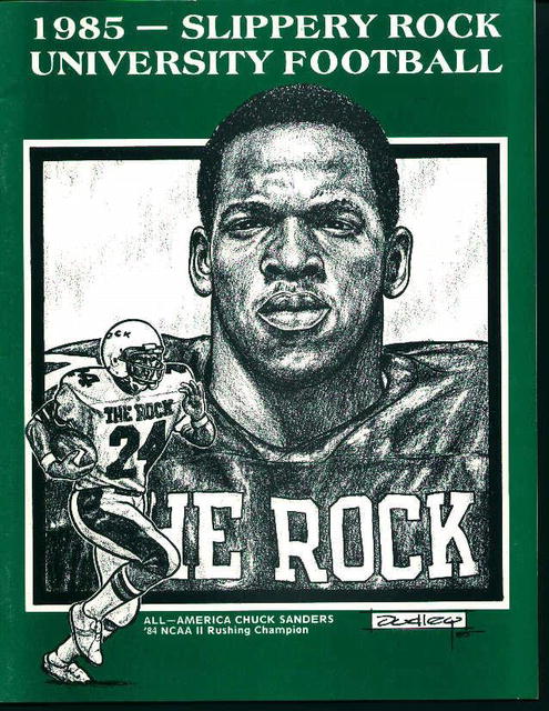 Slippery Rock University Football Guide 1985