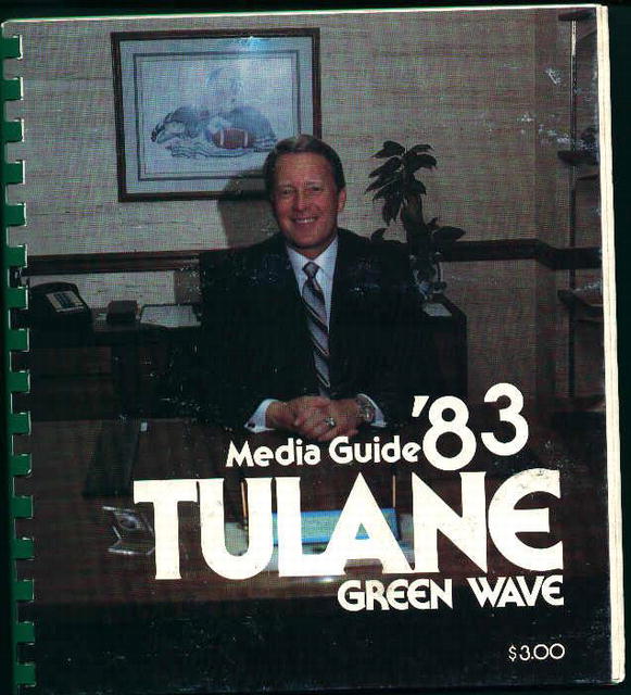 Tulane University Media Guide from 1983!