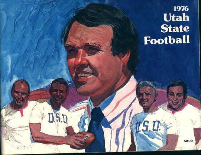 Utah State Football Guide from 1976