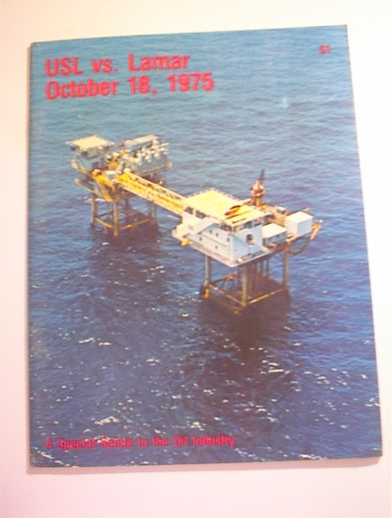 USl vs Lamar 10/18/1975 Program,Salute to Oil