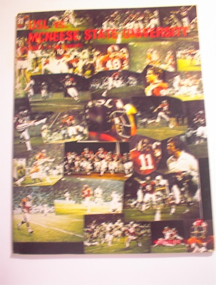 USL vs Mcneese State University 11/22/75,Pgm