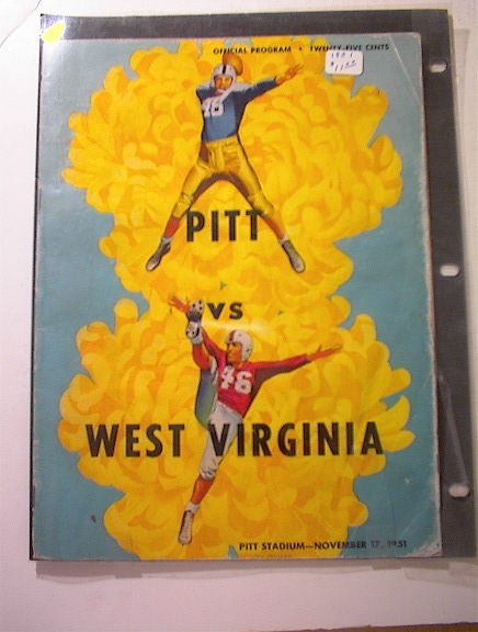 PITT vs WEST VIRGINIA 11/27/1951 Program