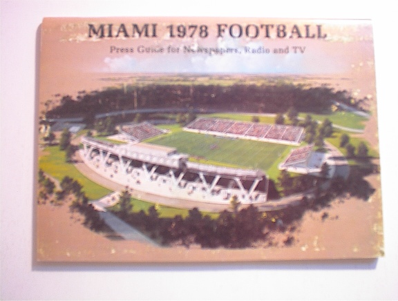 MIAMI 1978 Football Press Guide