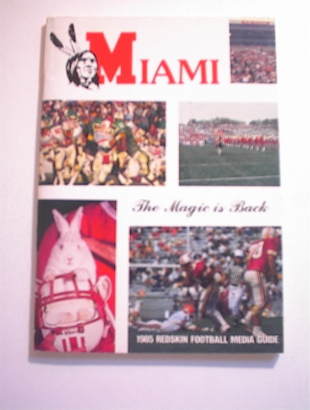MIAMI 1985 Redskin Football Media Guide
