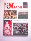 MIAMI 1985 Redskin Football Media Guide