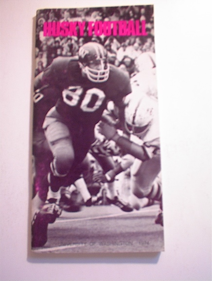1974 University Of Wahington HUSKY Press Guid