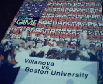 Villanova vs Boston University Program 11/75