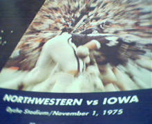 Northwestern vs Iowa Offical Game Program!