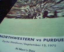 Northwestern vs Purdue Game 9/13/75 Program