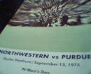 Northwestern vs Purdue Game 9/13/75 Program