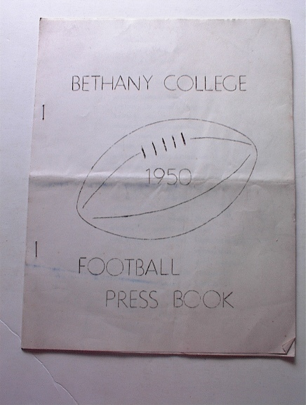 1950 Bethany College Football Press Book