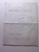 1950 Bethany College Football Press Book