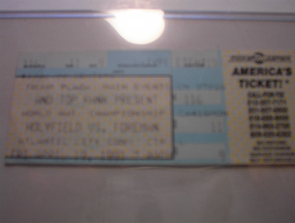 USED 4/19/1991 HOLYFIELD VS. FOREMAN Ticket
