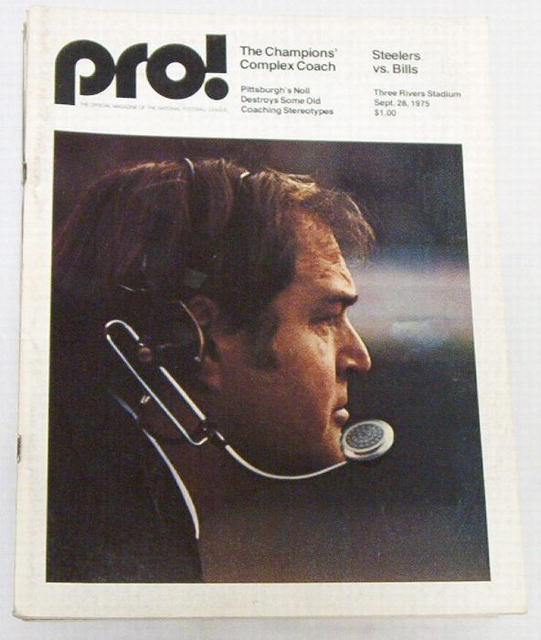 Pro! NFL Football Steelers vs Bills 8/28/1975