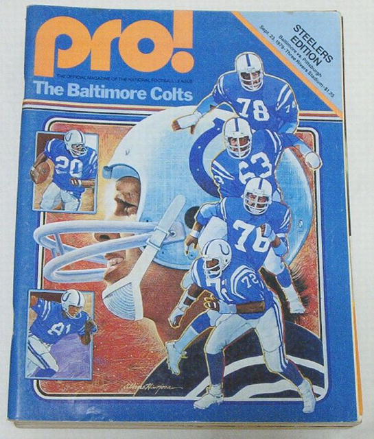 Pro! NFL Football Steelers vs. Colts 9/23/79
