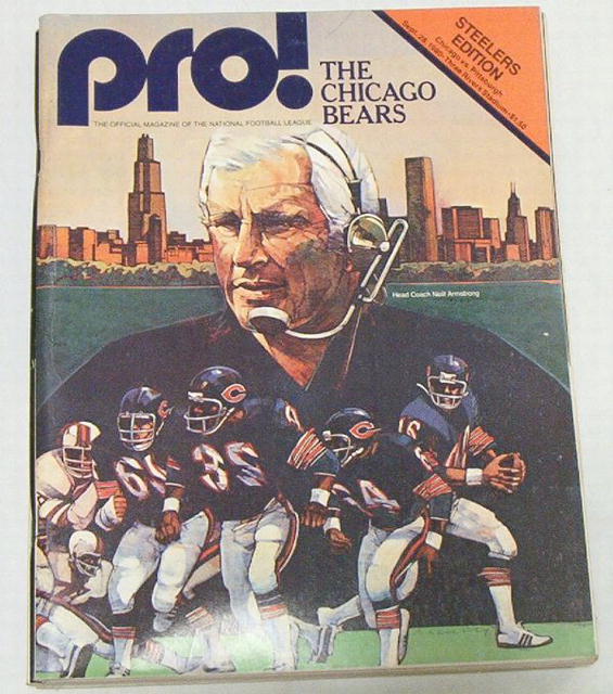 Pro! NFL Football Steelers vs. Bears 9/28/80