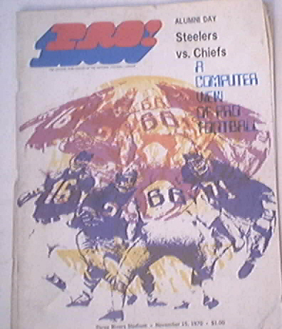 Steelers vs. Chiefs 11/15/1970 Program