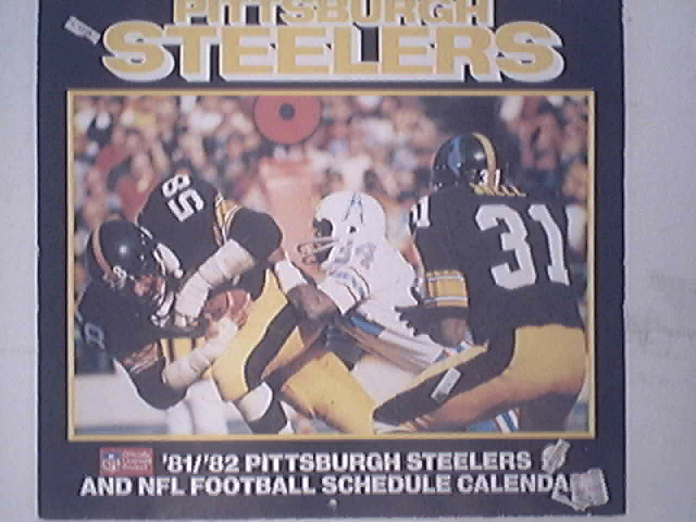 Pittsburgh Steelers 1981/1982 Color Calender