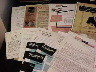 Childrens Highlights Sales Kit 1950s