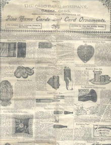 Catalogue from Ohio Card Co. 1900
