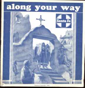 Santa Fe RR Along Your Way travel guide 1943