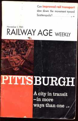 Railway Age Weekly Nov 1 1965 great photos