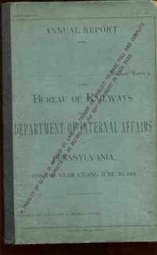 Bureau of Railways 1901 annual report PA