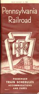 Pennsylvania RR Broadway Limited 1960