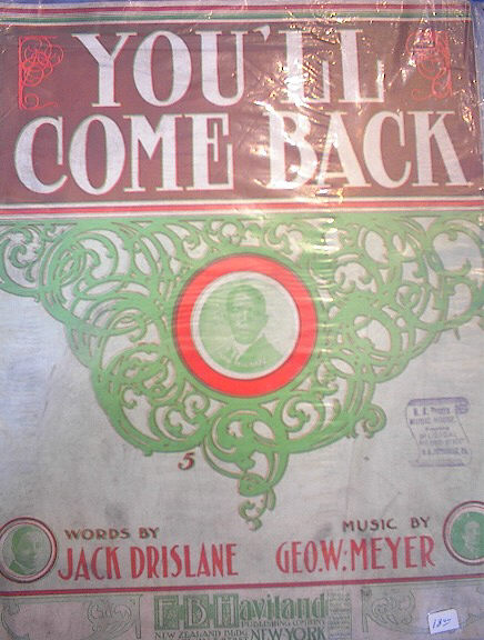 YOU'LL COME BACK BY JACK DRISLANE