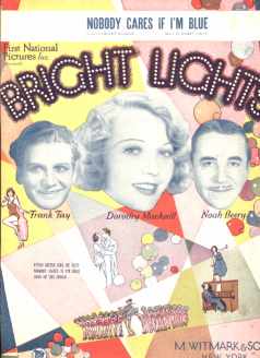 Bright Lights Sheet Music Noah Beery 1929