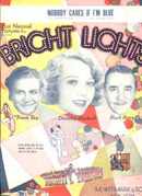 Bright Lights Sheet Music Noah Beery 1929
