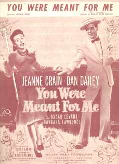 Dan Dailey 1929 You Were Meant for Me music