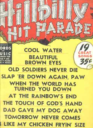Hillbilly Hit Parade #4 1951CW Songs