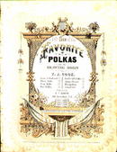 1863 Sheet Music Favorite Polkas TJ Cook