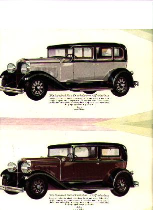 The Standard Six Five Passenger Sedans