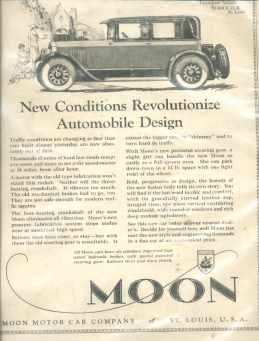 Moon Two Door Sedan 1925 Beautiful ad