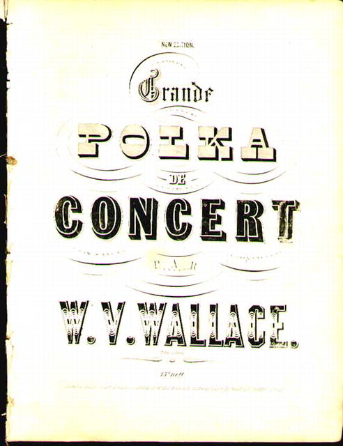 1850 Music Book Grand Polka Concert - Wallace