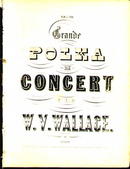 1850 Music Book Grand Polka Concert - Wallace