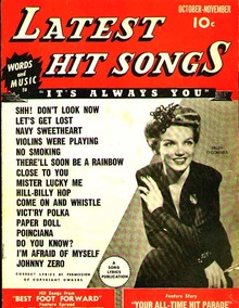 Oct/Nov 1943 Latest Hit Songs Helen O'Connell