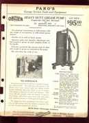 Paros Garage Service Tool Ad Grease Pump 1925