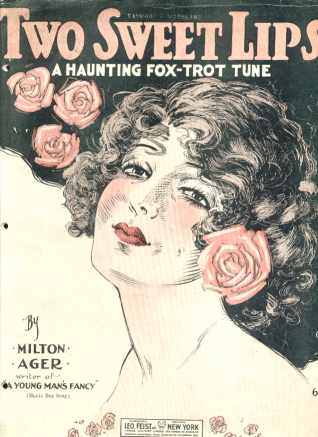 1920 Two Sweet Lips fox trot Beautiful Cover!