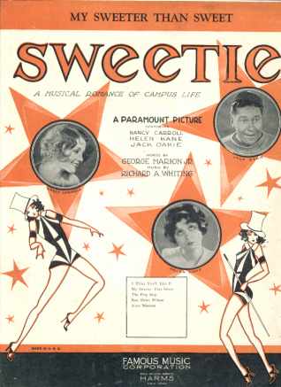 Jack Oakie Musical Sweetie 1929 My Sweeter...